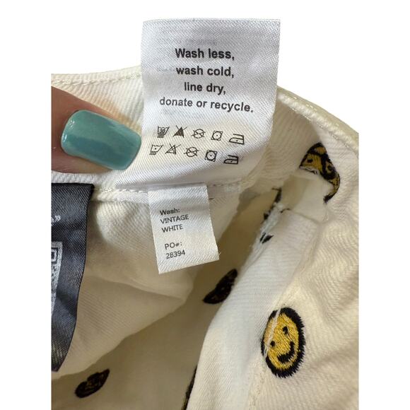 Reformation Mixed Emotions High Rise Straight Jeans Size 26 White - Picture 8 of 11